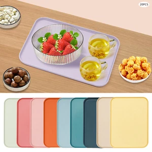 Bandeja para servir plástico comida rápida comedores bandeja Fast bandeja Fr��st��ckstablett 31*22 cm - Imagen 1 de 24