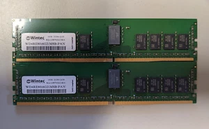 Lot of 2 - Wintec WD4RE8016G21MSB-PAN 16GB DDR4-22133 Server Ram DDR4 - Picture 1 of 1
