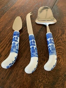 Beautiful & Rare Cheese Set, Porcelain, Blue & White, made in Japan - Picture 1 of 3