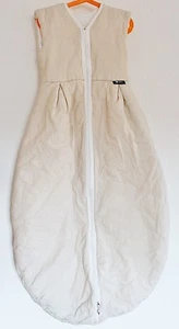 ♥ ALVI Schlafsack Größe 110 beige weiß kariert Übergang wattiert Außensack ♥ - Bild 1 von 2