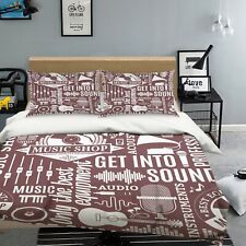 3D Music Audio NAO2444 Bed Pillowcases Quilt Duvet Cover Set Queen King Fay