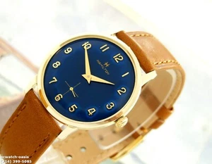 1960's Vintage HAMILTON Manual wind , Stunning BLUE Dial, Serviced - Picture 1 of 9