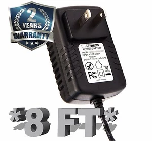 24V 1A 1000mA AC DC Adapter High Quality Extra Long 8 Foot Cord 4.0 mm x 1.5 mm - Picture 1 of 5