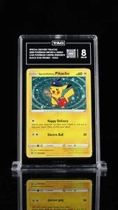 Pokemon Canada Pokemon Center Special Delivery Pikachu SWSH074 Holo TAG 8 NM MT - Picture 1 of 2