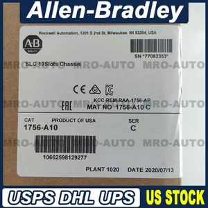 New Sealed AB 1756-A10 Ser/C ControlLogix 10 Slots Chassis 1756A10 - Picture 1 of 2