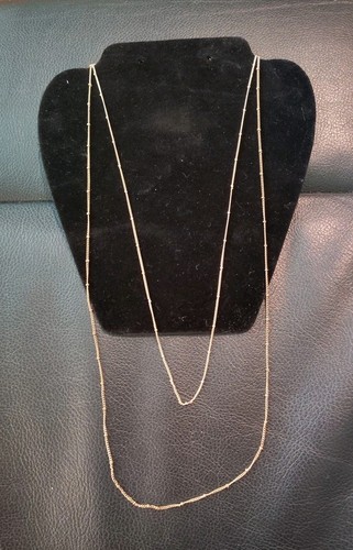 VETEMENTS Set di 2 collane tono oro gancio artiglio aragosta