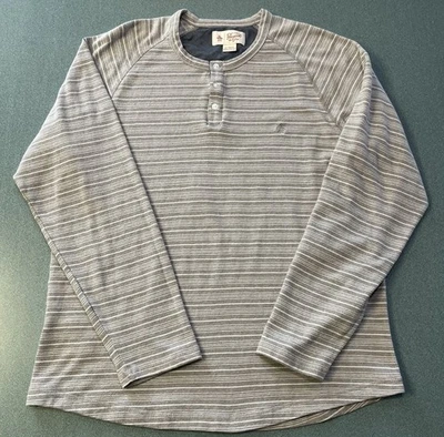 Camisa Original Penguin by Munsingwear Para Hombre XL Gris Rayas Manga Larga Logo Foto 1 de 4