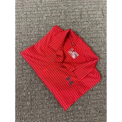 Under Armour Youth Polo Shirt Size YXL Stripe HeatGear Loose Fit Golf - Image 1 of 4