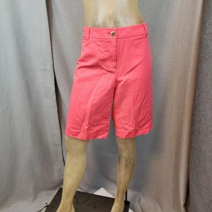 Jones New York Salmón Rosa Informal Bermudas Elastizadas Pantalones Cortos Talla 10 MEDIANO - Imagen 1 de 6