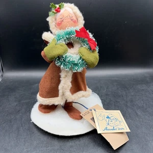 EUC 7" Old World Mrs Santa Claus Annalee Puppe, 1996, Kranz, Weihnachten, Urlaub - Bild 1 von 10