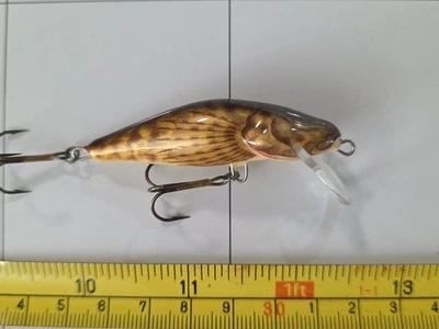 SEÑUELO DE PESCA FLOTANTE SALMO POLONIA BULLHEAD NATURAL  Foto 1 de 4