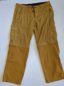 Prana Zion Cargo Pants Mens XXLx32 Belted Hiking Convertible Zip Off Switchback - Picture 1 of 7