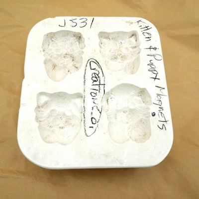 Molde deslizante imán para cachorro y gatito Clay Magic vintage 1988 J53 Foto 1 de 4