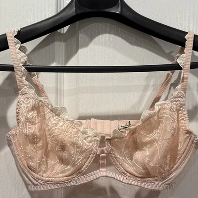 Sujetador con aros Free People opcional con gancho cruzado rosa pálido 34C Foto 1 de 4