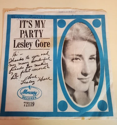 Lesley Gore IT'S MY PARTY / DANNY (ROCK 45/PS) #72119 PLAYS VG++ Foto 1 de 4