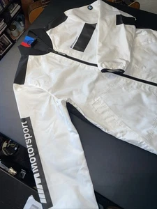 BMW Motorsport White and Black Lightweight Windbreaker Jacket White Zip up. - Picture 1 of 19