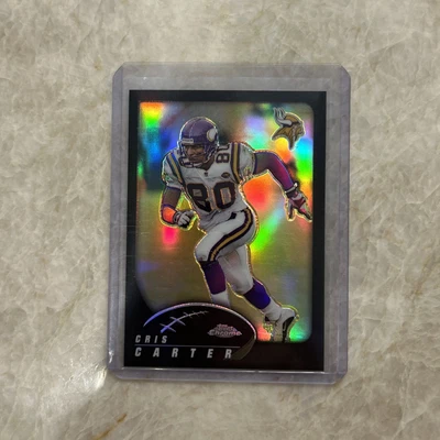 Cris Carter 2002 Topps Chrome Black Refractor /599 #115 VIKINGS - Image 1 of 4