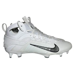 Nike Uomo 10 Tacchetti Huarache 9 Elite Mid LAX Lacrosse Bianco Nero FD0088-101 - Foto 1 di 10