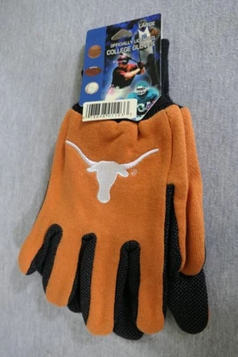 NUEVO Guantes Tejidos Southern Oficial Licencia Colegial Naranja Texas Longhorns Lg Foto 1 de 4