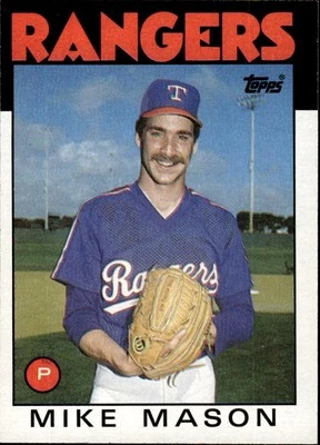 1986 Topps #189 Mike Mason Texas Rangers - Image 1 of 2