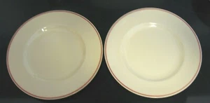 Vintage Susie Cooper China Mauve Pink Trim Band 2 Salads Plate 8" SO3 - Picture 1 of 2