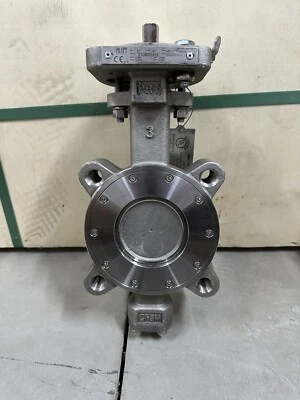 Válvula de alto rendimiento de mariposa Pratt de 3", acero inoxidable 150# 285 PSIG tipo lengüeta CF8M Foto 1 de 4