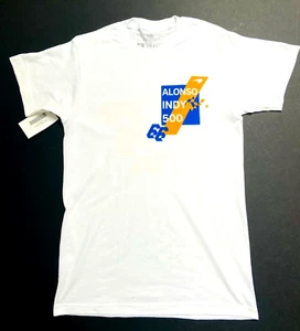 Neu mit Etikett 2019 Fernando Alonso #66 Indy 500 McLaren Herren kleines T-Shirt - Bild 1 von 5