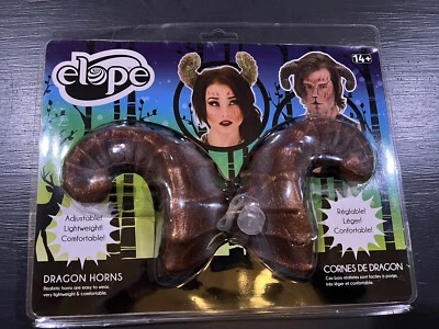 SATYR DRAGON HORNS Costume Headpiece Ram Goat Greek Mythical Horn NIP - Image 1 of 4