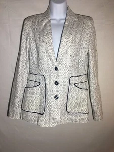 Carol Anderson by Invitation Cabi Navy White Blazer Jacke Damen Gr. 2 - Bild 1 von 12