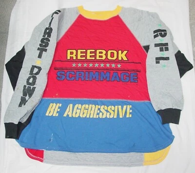 RARE 1987 REEBOK FOOTBALL LEAGUE THEME SWEATSHIRT-XL-SPIEGEL CATALOG ORDER ONLY - Image 1 of 4