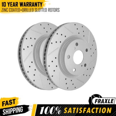 Front Drilled Disc Brake Rotors For Scion tC iM  2011 2012 2013 2014 2015 2016 - Image 1 of 4