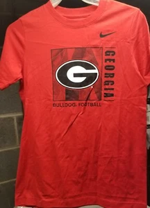 NWT Nike Boy's  MED GEORGIA BULLDOGS TEE NCAA FOOTBALL COLLEGE UGA NEW - Picture 1 of 5