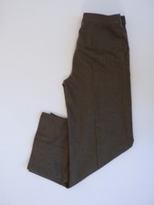 WORTH Women's Brown Tweed Flat Front Wool Stretch Wide Leg Pant Sz 6