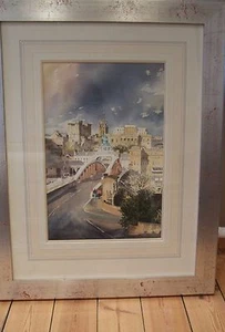 SUPERB ORIGINAL ALAN REED WATERCOLOUR "Swing Bridge Newcastle" Tyne PAINTING - Picture 1 of 2