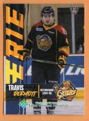 Travis Dermott 2002 Erie Otters OHL 25th Anniversary Coyotes Canucks Maple Leafs - Image 1 of 2