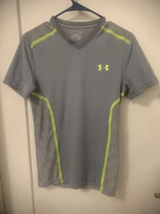 CAMISA DE RENDIMIENTO DE GOLF UNDER ARMOUR GRIS HEATGEAR PARA HOMBRE TALLA S - Imagen 1 de 6