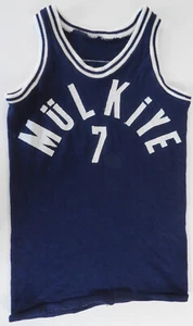 Camiseta de baloncesto Mülkiye #7 Universidad de Ankara Turquía Türkiye lana letras cosidas - Imagen 1 de 6