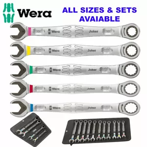 WERA Joker Metric & Imperial Combination Ratchet Open End Ring Spanner All Sizes - Picture 1 of 14