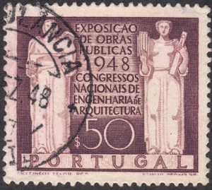 1948 Portugal SC# 693 - Architecture and Engineering - Used - Picture 1 of 2