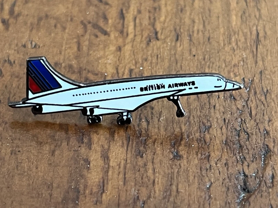 PINS PIN VINTAGE AVION PLANE BRITISH AIRWAYS CONCORDE - Photo 1/1