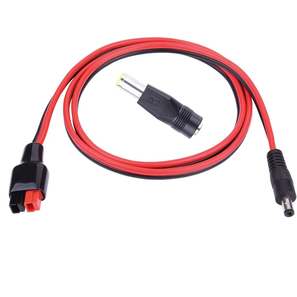 DC 5.5mm x 2.1mm Power Male Cable 8mm Adapter To Solar Panel Portable Generator - Image 1 of 1