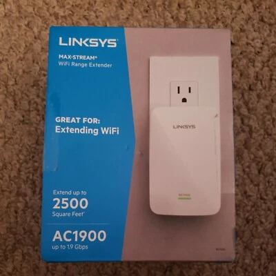 Linksys AC1900 Max Stream RE7000 Gigabit Range Extender WiFi Booster Repeater - Image 1 of 3