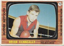 1967 Scanlens (72) Brian KENNEALLY Melbourne :/: