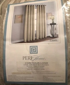 PERI One Grommet Panel 50/108 “ Contour Lane Camel Energy Saving Room Darkening - Picture 1 of 6