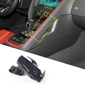 Center Console Cell Phone Holder Mount Mobile Bracket For Jaguar F-Type 2013-23 - Bild 1 von 10