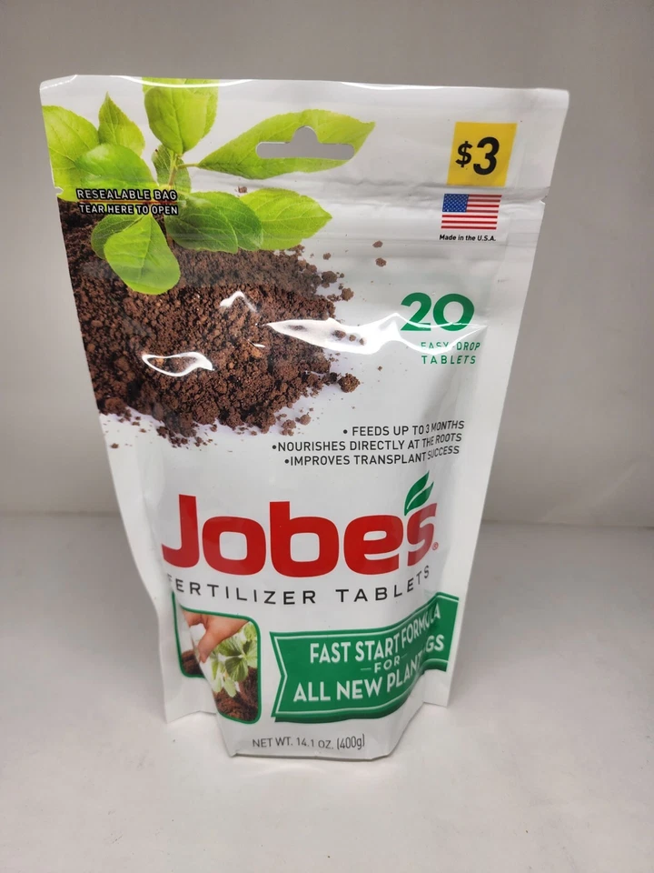 jobes Fast Start Fertilizer Tablet, natural, 20 Tablets/PK - Image 1 of 1
