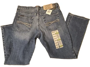 Ariat Blue Jeans M5 Uomo 34x30 Dritto Vestibilità Denim Fargo Wash Pantaloni Nuovo con etichette 10042207 - Foto 1 di 12