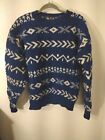 Gap Nordic Chunky Knit Mens Sweater 100% Wool Sz Small Vintage Classic