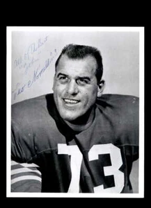 Fotografía firmada por Leo Nomellini 8x10 autógrafo de los 49ers - Imagen 1 de 2