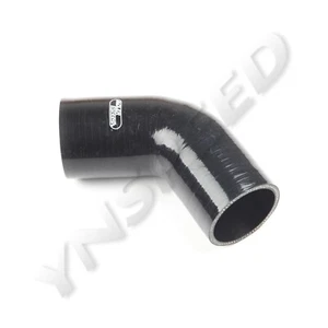 US SHIP 60 Degree 2.25" inch ID Silicone Hose Turbo Coupler Pipe Tube Black 4PLY - Picture 1 of 5